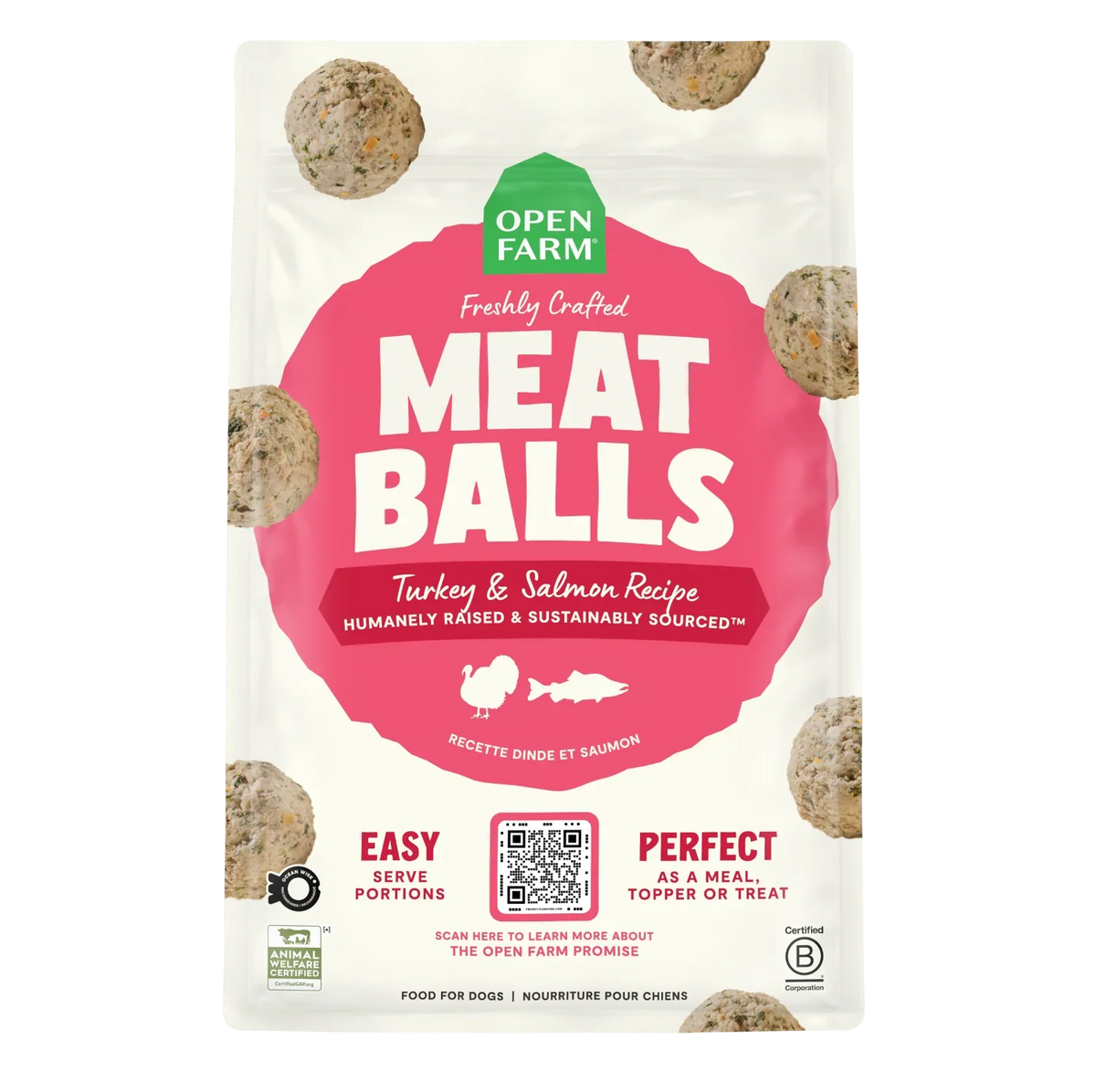 Turkey & Salmon Freshly Crafted Meatballs for Dogs