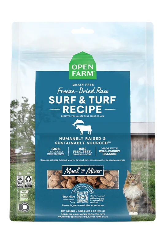 Surf & Turf Freeze Dried Raw Morsels for Cats
