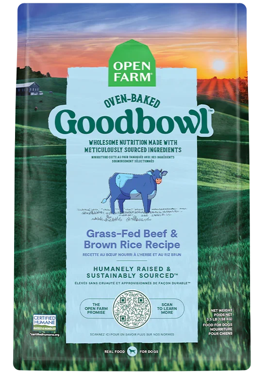 Goodbowl™ Grass-Fed Beef & Brown Rice Dog Kibble