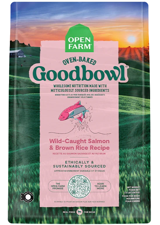 Goodbowl™ Wild-Caught Salmon & Brown Rice Dog Kibble
