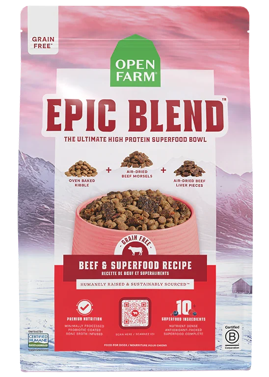 Epic Blend Beef & Superfood Grain-Free Dog Kibble