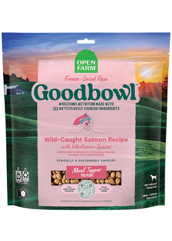 Goodbowl™ Wild-Caught Salmon Freeze Dried Raw Morsels for Dogs