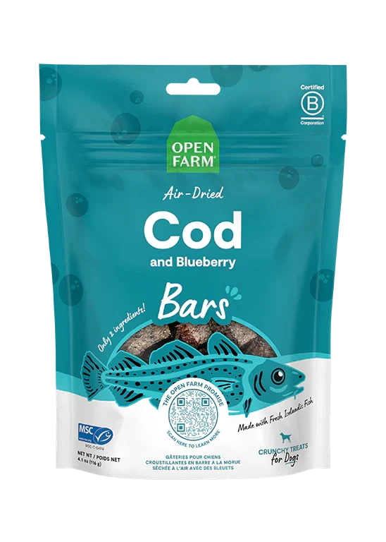 Icelandic Air-Dried Cod & Blueberry Dog Treat Bars