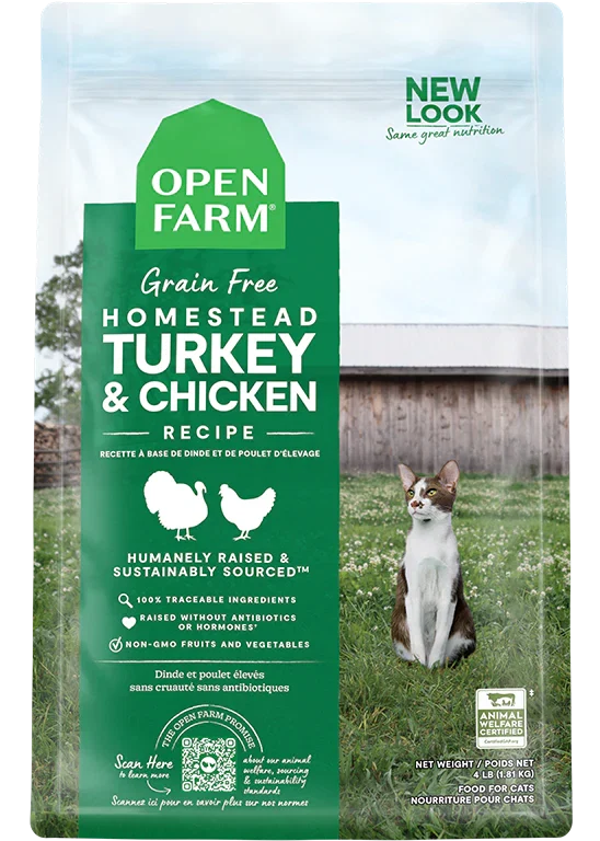 Homestead Turkey & Chicken Grain-Free Cat Kibble