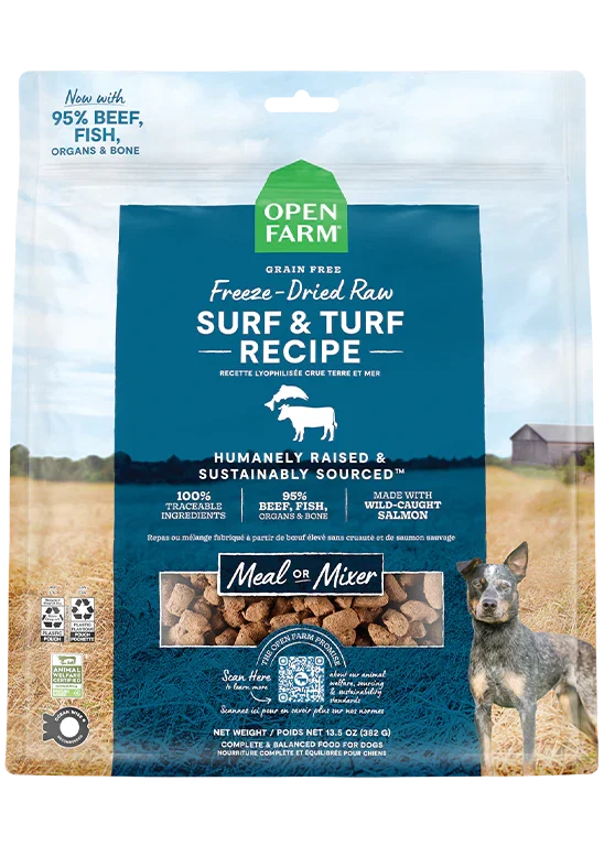Surf & Turf Freeze Dried Raw Morsels for Dogs