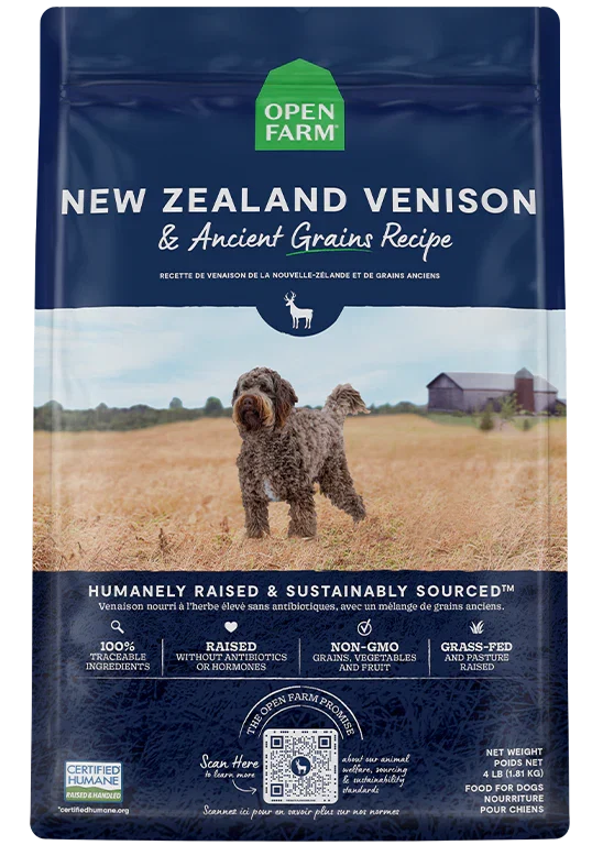 New Zealand Venison & Ancient Grains Dog Kibble