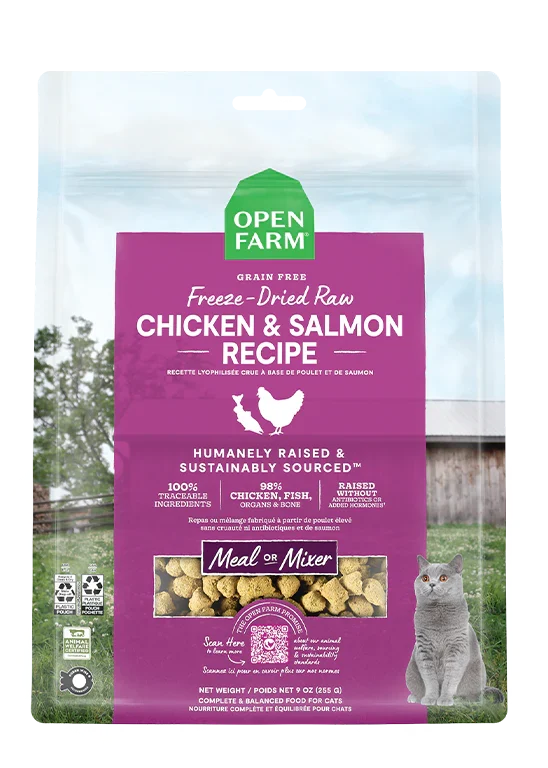 Chicken & Salmon Freeze Dried Raw Morsels for Cats