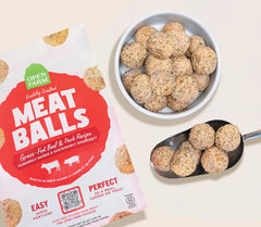 Grass-Fed Beef & Pork Freshly Crafted Meatballs for Dogs