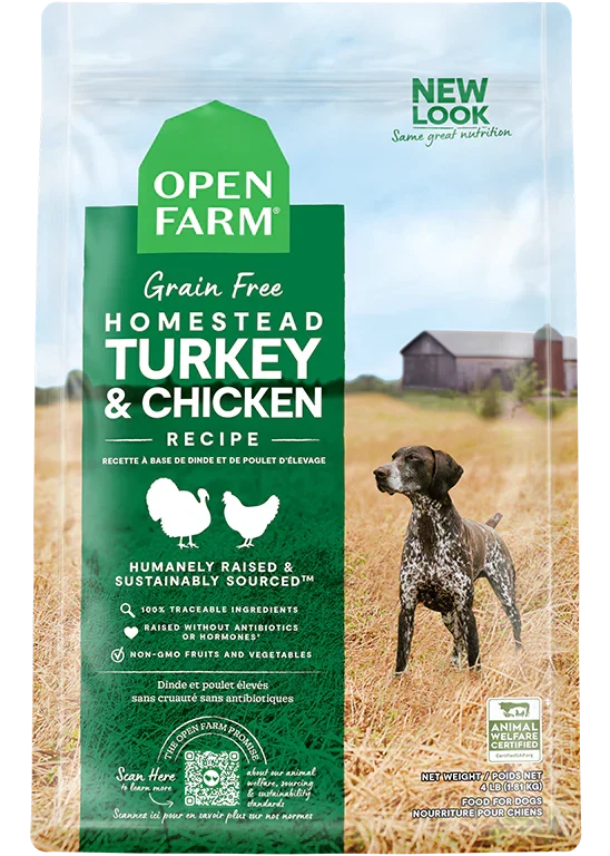 Homestead Turkey & Chicken Grain-Free Dog Kibble